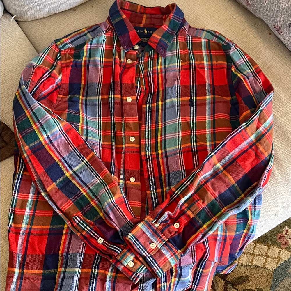 Polo Ralph Lauren plaid flannel shirt xl